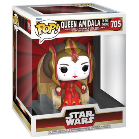 Image of Star Wars: Phantom Menace 25th Anniversary - Queen Amidala on Throne Pop! Deluxe