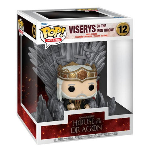 Image of House of the Dragon - Viserys on Throne Pop! Deluxe