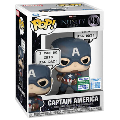 2025 Wondrous Convention -&nbsp;Marvel: The Infinity Saga - Captain America 'I Can Do This All Day' US Exclusive Pop!