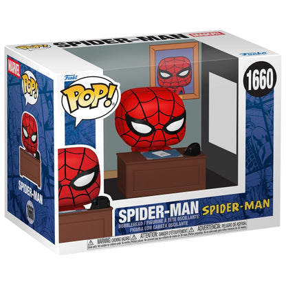 Marvel - Spiderman w/Desk Meme Pop! Premium