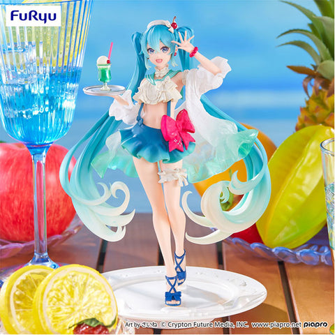 Image of Hatsune Miku Exceed Creative Figure Hatsune Miku SweetSweets Series Melon Soda Float