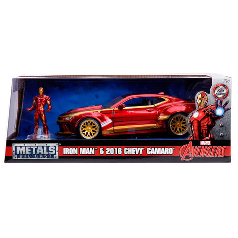 Image of Iron Man - 2016 Chevy Camero SS 1:24 Scale Hollywood Rides Diecast Vehicle