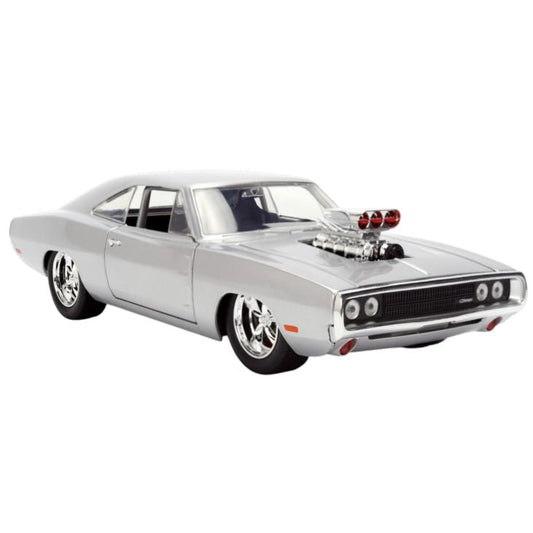 Fast & Furious - Dom’s 1970 Dodge Charger Anniversary Diecast Vehicle Silver Finish