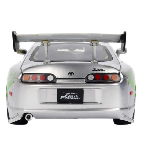Fast & Furious - Brian's 1995 Toyota Supra Anniversary 1:24 Scale Diecast Vehicle Silver Finish