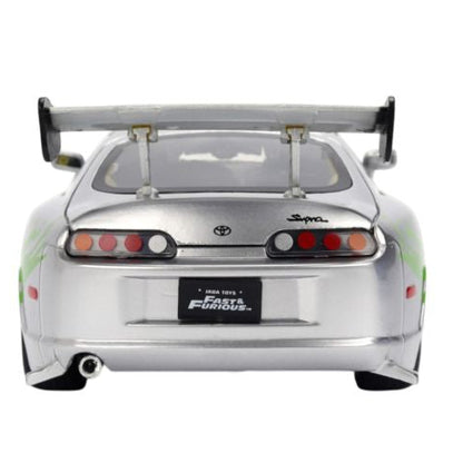 Fast & Furious - Brian's 1995 Toyota Supra Anniversary 1:24 Scale Diecast Vehicle Silver Finish