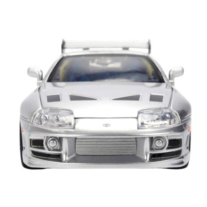 Fast & Furious - Brian's 1995 Toyota Supra Anniversary 1:24 Scale Diecast Vehicle Silver Finish