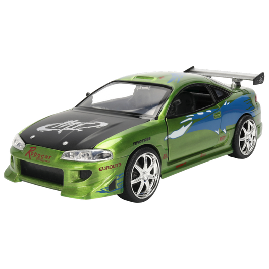 Fast & Furious - Brian's 1995 Mitsubishi Eclipse 1:24 Scale Diecast Vehicle Colour Brush Finish