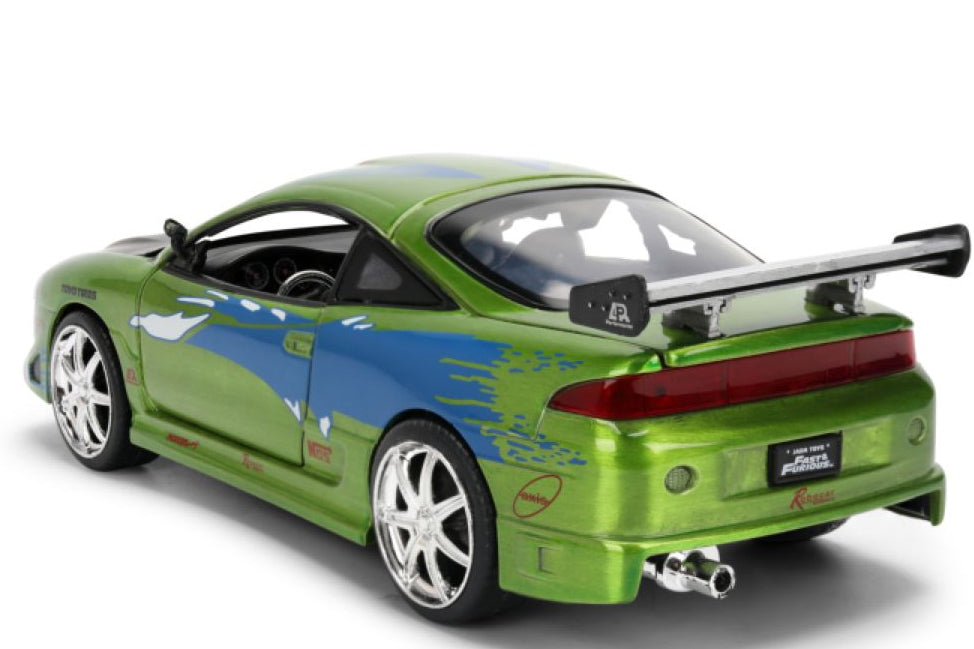 Fast & Furious - Brian's 1995 Mitsubishi Eclipse 1:24 Scale Diecast Vehicle Colour Brush Finish