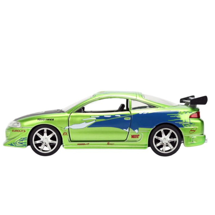 Fast & Furious - 1:32 Brian’s 1995 Mitsubishi Eclipse Anniversary Diecast Vehicle Candy Finish