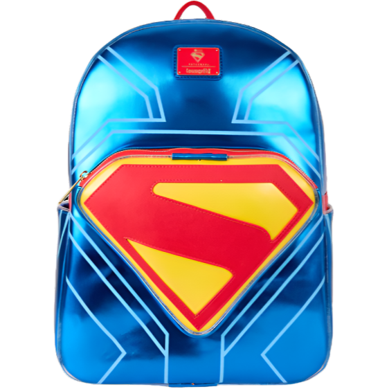 Loungefly - Superman (2025) - Superman Logo Full-Size Glow In The Dark Backpack