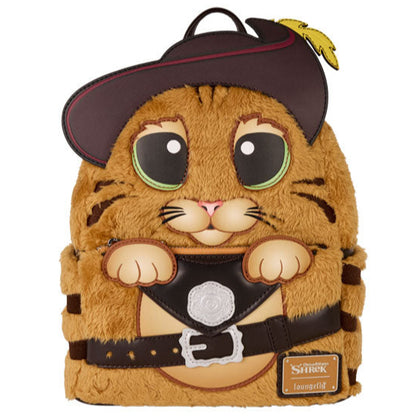 Loungefly - Shrek - Puss In Boots Cosplay Faux Fur Mini Backpack