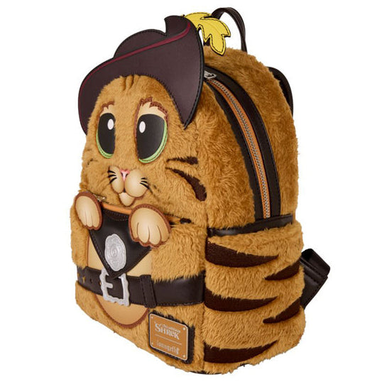 Loungefly - Shrek - Puss In Boots Cosplay Faux Fur Mini Backpack