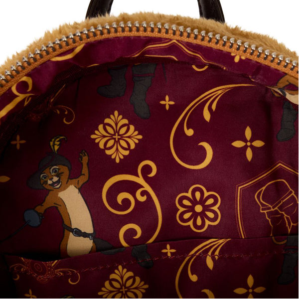 Loungefly - Shrek - Puss In Boots Cosplay Faux Fur Mini Backpack