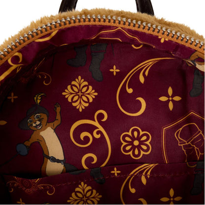 Loungefly - Shrek - Puss In Boots Cosplay Faux Fur Mini Backpack