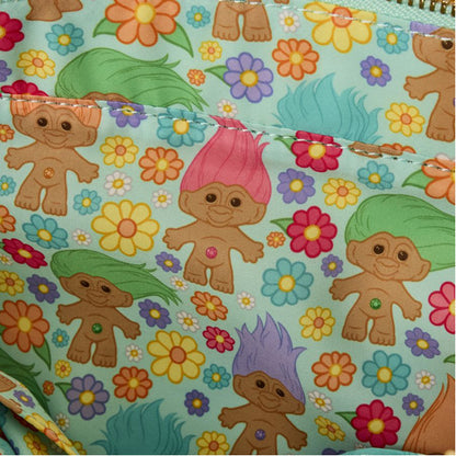 Loungefly - Good Luck Trolls - Trolls with Faux Fur Tote Bag & Detachable Coin Bag