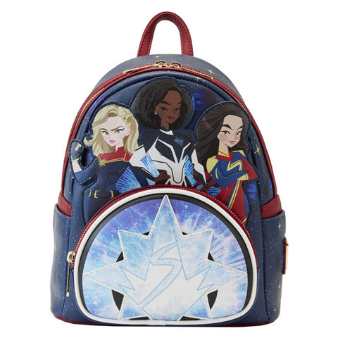 Image of Loungefly - The Marvels (2023) - Group Symbol Glow Mini Backpack