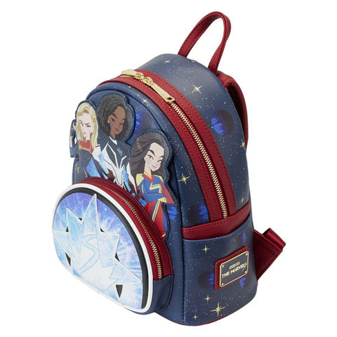 Image of Loungefly - The Marvels (2023) - Group Symbol Glow Mini Backpack