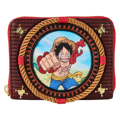 Loungefly - One Piece - Luffy Compass Zip Around Wallet