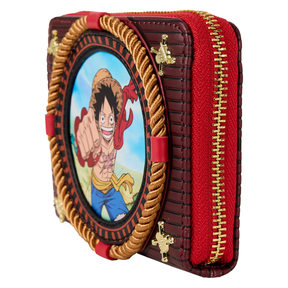 Loungefly - One Piece - Luffy Compass Zip Around Wallet