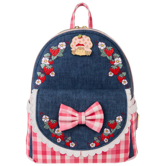 Loungefly - Strawberry Shortcake - Faux Denim Mini Backpack