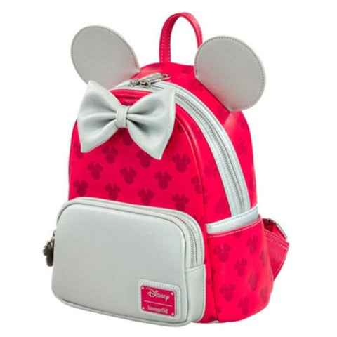 Image of Loungefly - Disney - Minnie Mouse (Red & Silver) US Exclusive Mini Backpack
