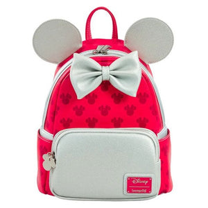 Loungefly - Disney - Minnie Mouse (Red & Silver) US Exclusive Mini Backpack