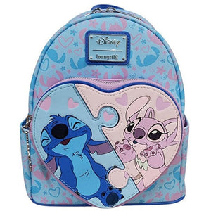 Loungefly - Disney - Stitch & Angel Heart Puzzle US Exclusive Mini Backpack