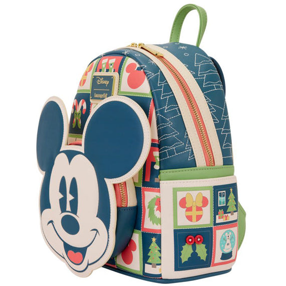 Loungefly - Disney - Mickey & Minnie Holiday Mini Backpack
