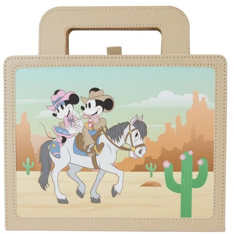 Image of Loungefly - Disney - Western Mickey & Minnie Lunchbox Journal