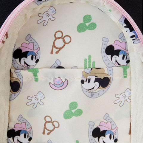 Image of Loungefly - Disney - Western Minnie Mini Backpack Pencil Case