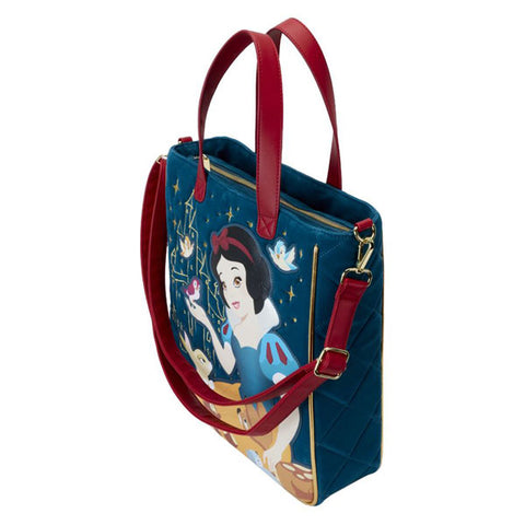 Image of Loungefly - Snow White (1937) - Heritage Quilted Velvet Tote Bag