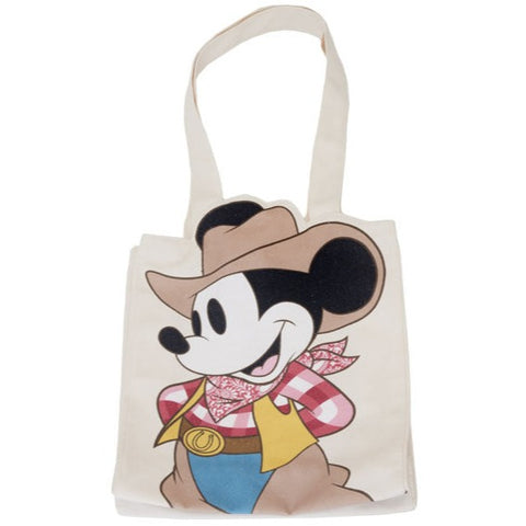Image of Loungefly - Disney - Western Mickey Canvas Tote Bag