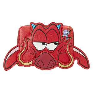 Loungefly - Mulan - 25th Anniversary Mushu Glitter Cosplay Cosplay Zip Wallet