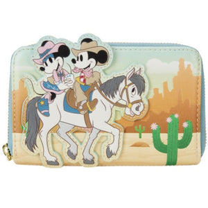 Loungefly - Disney - Western Mickey & Minnie Zip Around Wallet