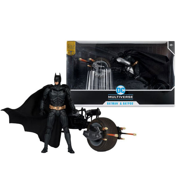 DC Multiverse - Batman The Dark Knight Rises - Batpod With Batman McFarlane