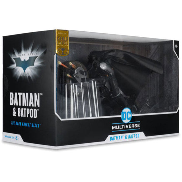 DC Multiverse - Batman The Dark Knight Rises - Batpod With Batman McFarlane