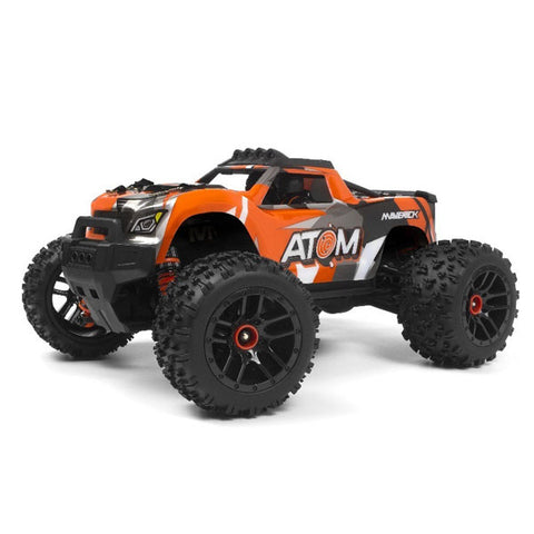 Image of Maverick 1/18 Atom RTR 4WD Electric RC Monster Truck - Orange