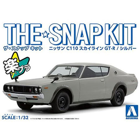 Image of The Snap Kit 1/32 Nissan C110 Skyline GT-R (Silver)