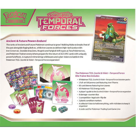 Image of POKEMON TCG Scarlet & Violet 5 Temporal Forces Elite Trainer Box