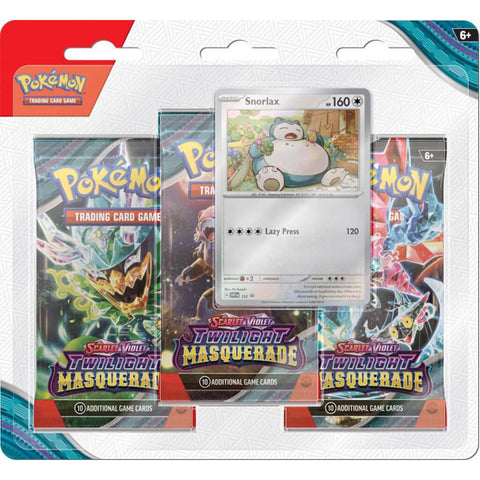 Image of Pokemon TCG Scarlet & Violet 6 Twilight Masquerade Three Booster Blister