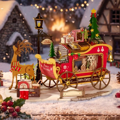 Robotime - Rolife Reindeer Express DIY Miniature House