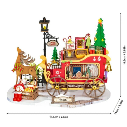 Robotime - Rolife Reindeer Express DIY Miniature House