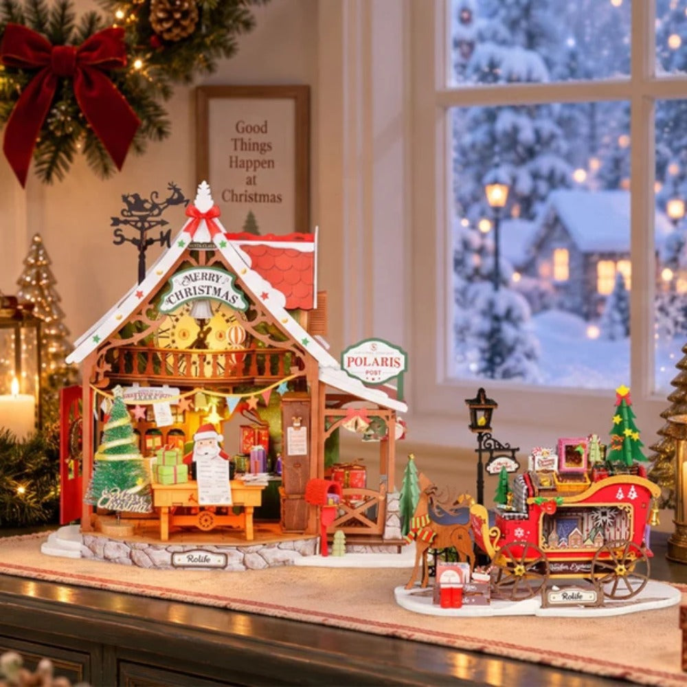 Robotime - Rolife Reindeer Express DIY Miniature House