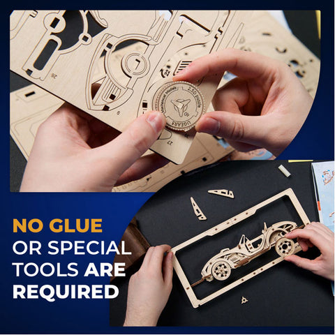 Image of Ugears Roadster MK3 2.5D Puzzle