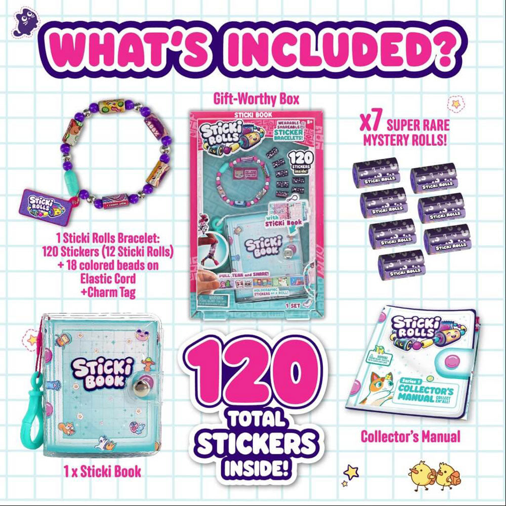 Sticki Rolls Sticki Book Pack