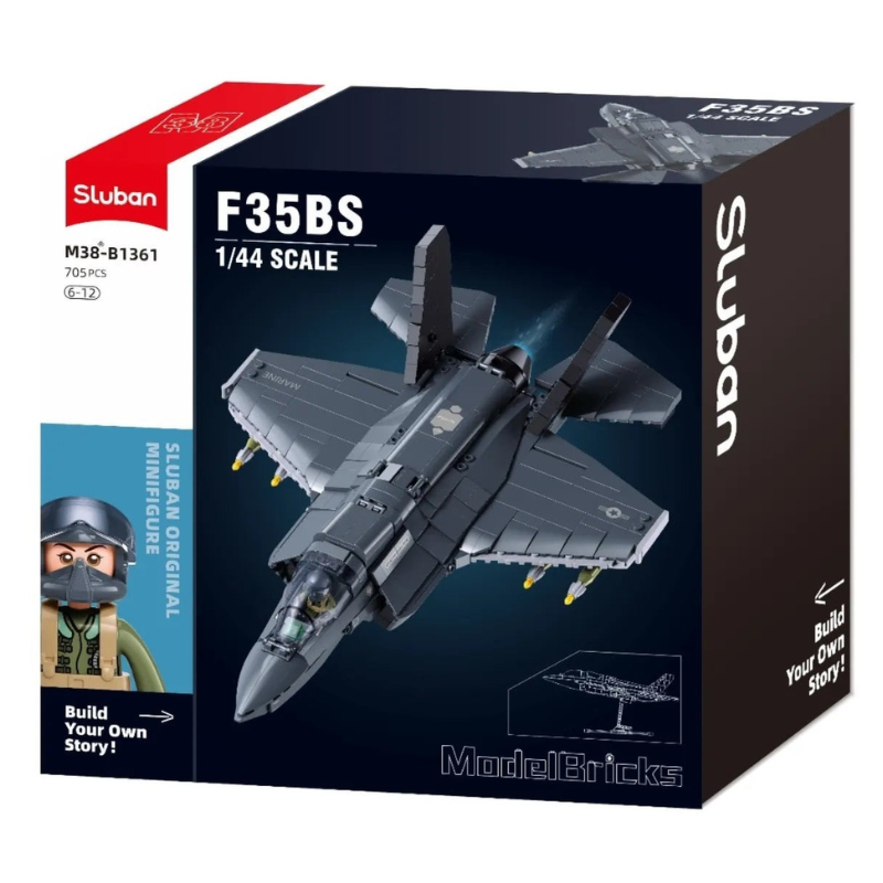 MB F35 BS Fighter Scale 1:44 705 Pieces C12