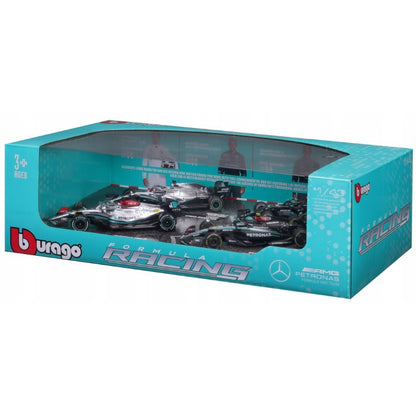 Bburago F1 Gift Set 1:43 Mercedes AMG #44 Hamilton - 4 piece Gift Pack