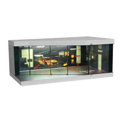 1:64 Diorama - Racing Repair Showroom Miniature Scene