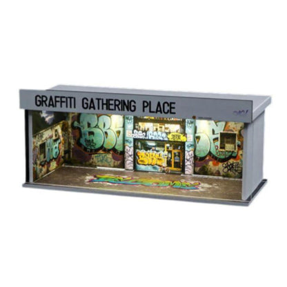 1:64 Diorama - Graffiti Gathering Place Miniature Scene