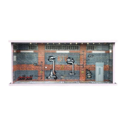 1:64 Diorama - Garage Scene Outdated Factory C (Boxed) Miniature Scene